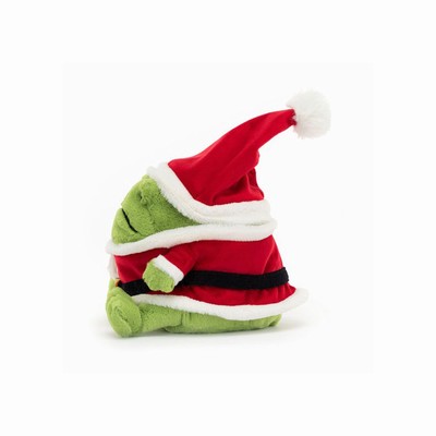 Jellycat Santa Ricky Rain Frog New Zealand | EAQLT7296